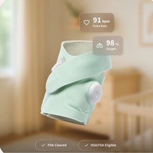 Green Owlet Dream Sock FDA Approved Baby Monitor + Charger New in Opened Box!
